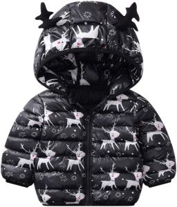 Toddler Boys Printed Hooded Jacket