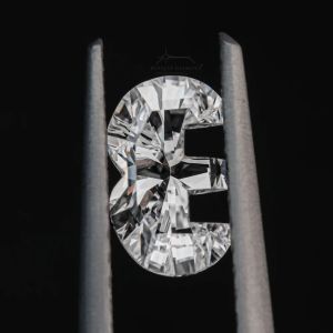 E Alphabet Cut Lab Grown Diamond