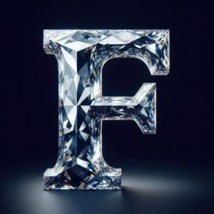 F Alphabet Cut Lab Grown Diamond