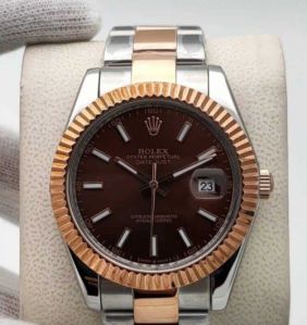 Rolex Datejust Dual Tone Chocolate Dial 41mm Watch