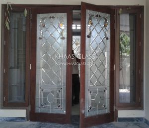 Designer Stained Glass Door