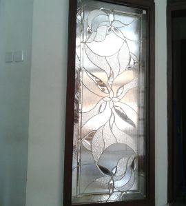 Polished Hinged Printed Stained Glass Window For Home, Office