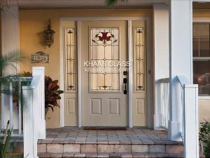 stained glass doors