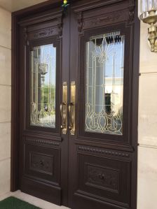 stained glass main entrance door