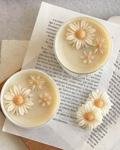 Daisy Flower Candles