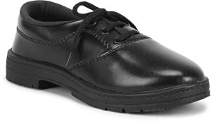 Rexine Boys School Shoes, Color : Black