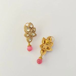 Gold Plated Diamond Earrings