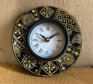 Analog Wooden Handpainted Clock