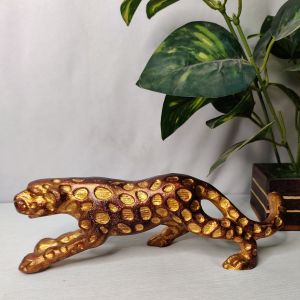 Decorative Copper Panther Statue