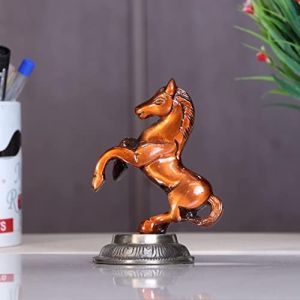 Chrome Decorative Metal Horse Statue, Packaging Type : Carton Box