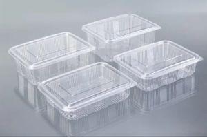 1500 ml Low Lid PET Hinged Container