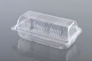 Cake PET Hinged Container