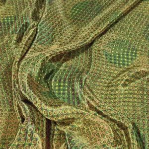 10823_10f Green and Olive Viscose Fabric