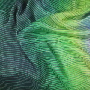 12723_31 Green and Back Viscose Fabric