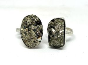 Peru Pyrite Crystal Ring