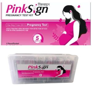 Pink Sign Pregnancy Test Kit