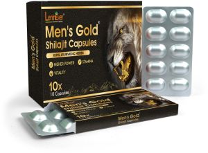 LeninEver Mens Gold Shilajit 10 Capsules