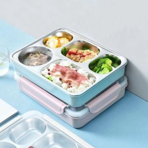 5 Compartment Stainless Steel Lunch Box