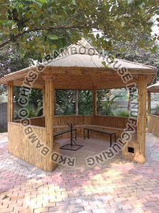 Polished Garden Bamboo Gazebo For Park