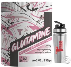 Muscle Performance L-Glutamine Powder Unflavored 250g, Packaging Type : Cartoon