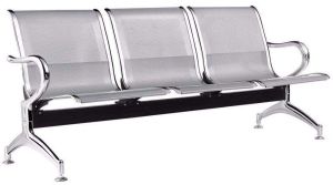 Royal Sparsh Plain Stainless Steel Polished Public Place Seating Chair, Shape : Rectangular, Round, Square