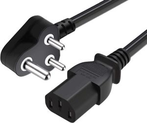 3 Pin Black Power Cord