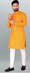 Cotton Printed Mens Kurta, Supply Type : Retail