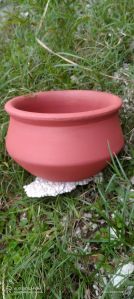 Claycloud Terracotta Plain Clay Cocking Handi For Storage Food Item