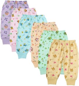 Dowin 100% Cotton Baby Pajami - Pack Of 6 - Assorted Colours