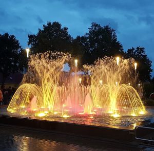 LED Stainless Steel Musical Fountains For Outdoor