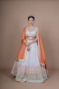 Ladies Stylish Embroidery Work Lehenga Choli