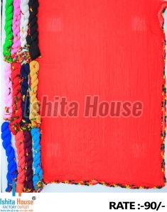 Plain Cotton Dupatta, Stitch Type : Stitched