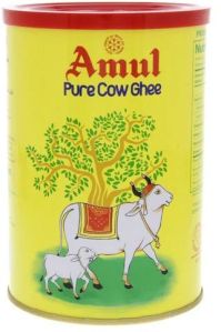 Amul Pure Cow Ghee, Color : Light Yellow, Packaging Type : Tin For Cooking, Worship