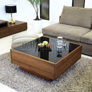 Polished Modern Wooden Center Table, Shape : Square