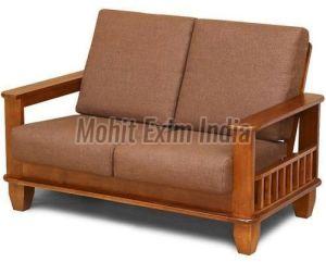 Polishing Two Seater Wooden Sofa, Filling Material : Fiber