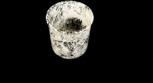 1037 Black and White Dust Mug Without Handle