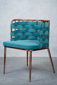 TBSSC001 Turquoise Blue Lounge Stainless Steel  Chair