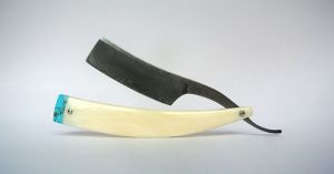 Buffalo Horn Razor Handle, Color : White