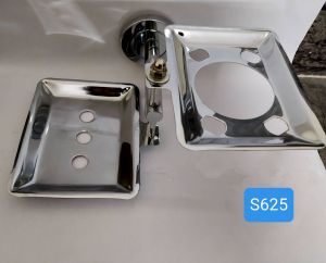 Stainless Steel Rectangular Soap Dish With Tumbler Holder