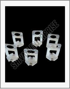 Shivam Enterprise HDPE 4mm Tile Levelling Clip, Color : Transparent