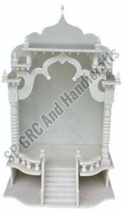 Plain White GRC Temple For Home, Office