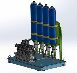 Hydraulic Manifold Block Valve Stand