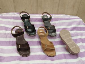 Synthetic Leather Ladies Fancy Sandals, Sole Material : PU