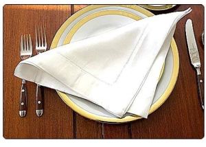 Plain Cotton Table Napkin For Restaurant, Hotel, Home