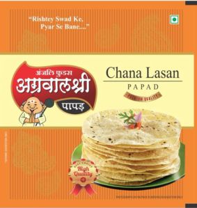 Chana Lasan Papad