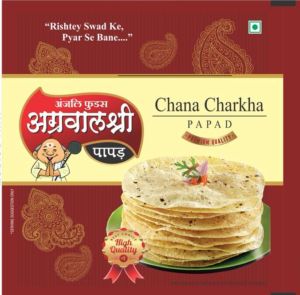 Chana Masala Papad