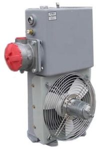 Metal Oil Cooler With Fan, Color : Grey For Transit Mixer