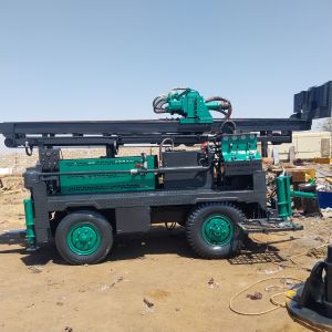 Diesel Trolley Mounted DTH Machine For Water Well, Mining