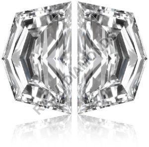 White Epaulettes Cut Lab Grown Diamond
