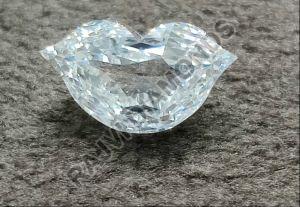 White Lips Cut Lab Grown Diamond